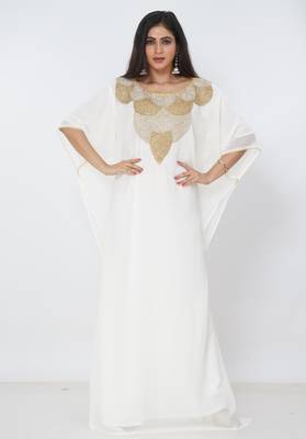 Dubai Kaftan Women Dress Long Gown Farasha Morocco Wear 1