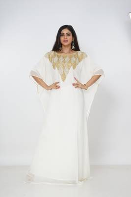 Dubai Kaftan Women Dress Long Gown Farasha Morocco Wear 2