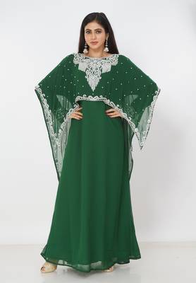 Dubai Kaftan Women Dress Long Gown Farasha Morocco Wear 1