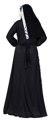 Justkartit Printed Georgette + Lycra Abaya Burqa With Hijab For Women 5