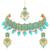 Sky blue pearl necklace-sets