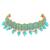 Sky blue pearl necklace-sets