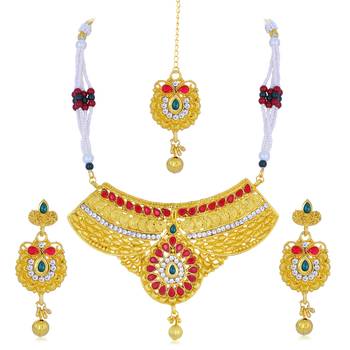 Multicolor stone necklace-sets 2