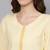 Yellow & Off White Cotton Solid Unstitched Dress Material With Embroidered Dupatta