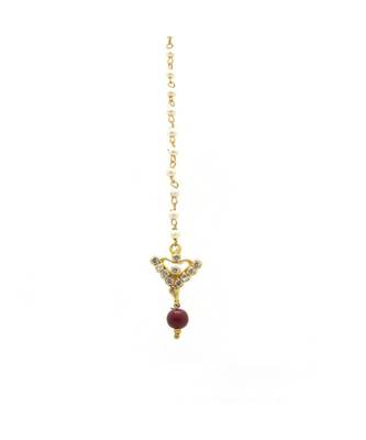 Gold Plated Maang Tikka For Women And Girls 2