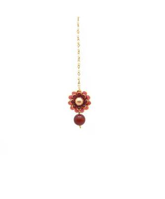 Radhesh Creation Flower Style Exclusive Cute Maang Tikka 2