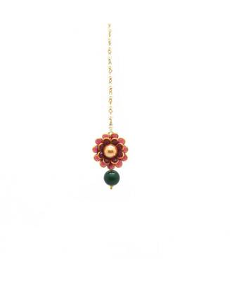 Radhesh Creation Flower Style Exclusive Cute Maang Tikka 2