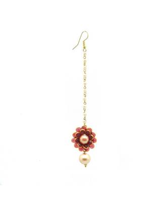 Radhesh Creation Flower Style Exclusive Cute Maang Tikka 1