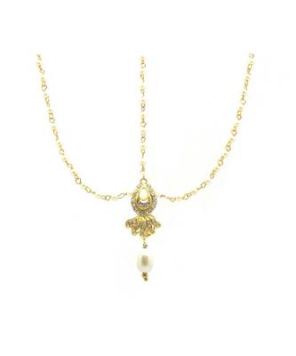 Gold Plated Maang Tikka Matha Patti For Women/Girls 2