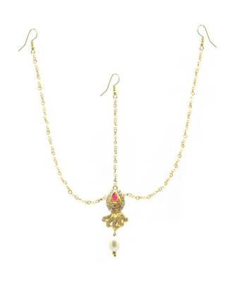 Gold Plated Maang Tikka Matha Patti For Women/Girls 1