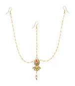 Gold Plated Maang Tikka Matha Patti For Women/Girls