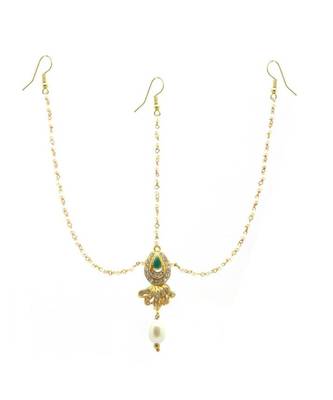 Gold Plated Maang Tikka Matha Patti For Women/Girls 1