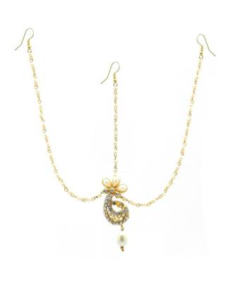 Gold Plated Maang Tikka Matha Patti For Women/Girls 1