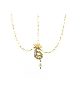 Gold Plated Maang Tikka Matha Patti For Women/Girls 2