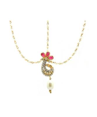Gold Plated Maang Tikka Matha Patti For Women/Girls 2