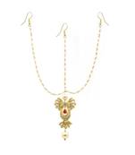Gold Plated Maang Tikka Matha Patti For Women/Girls