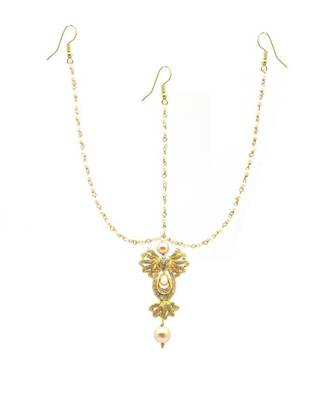 Gold Plated Maang Tikka Matha Patti For Women/Girls 1