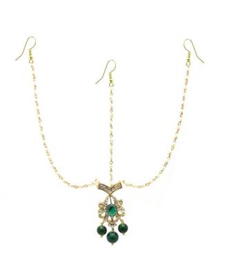 Gold Plated Maang Tikka Matha Patti For Women/Girls 1