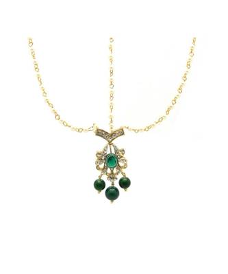 Gold Plated Maang Tikka Matha Patti For Women/Girls 2