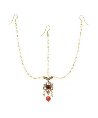 Gold Plated Maang Tikka Matha Patti For Women/Girls 1