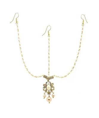 Gold Plated Maang Tikka Matha Patti For Women/Girls 1