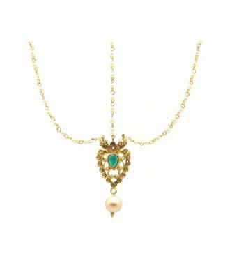 Gold Plated Maang Tikka Matha Patti For Women/Girls 2