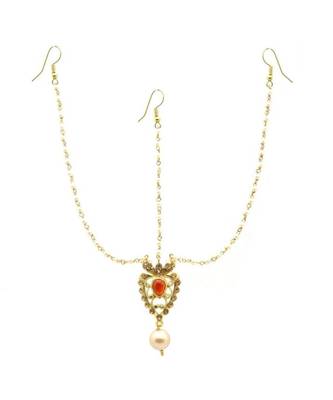 Gold Plated Maang Tikka Matha Patti For Women/Girls 1