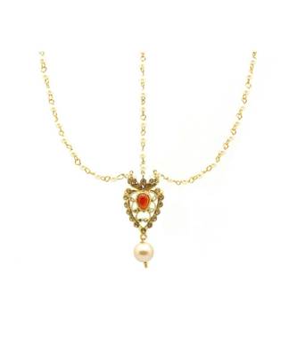 Gold Plated Maang Tikka Matha Patti For Women/Girls 2