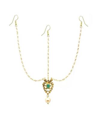 Gold Plated Maang Tikka Matha Patti For Women/Girls 1