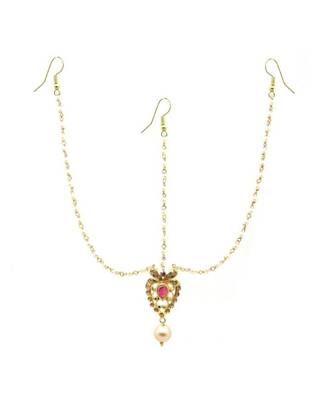 Gold Plated Maang Tikka Matha Patti For Women/Girls 1