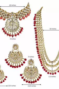 Traditional Kundan Pearl Wedding Choker Bridal Necklace Set Earrings & Maang Tikka For Women
