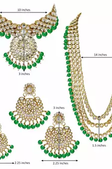 Traditional Kundan Pearl Wedding Choker Bridal Necklace Set Earrings & Maang Tikka For Women