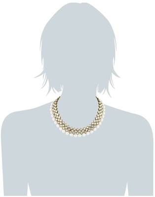 Traditional Kundan And Beads Choker Necklace Set For Women 3