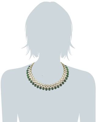 Traditional Kundan And Beads Choker Necklace Set For Women 2