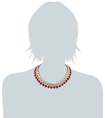 Traditional Kundan And Beads Choker Necklace Set For Women 3