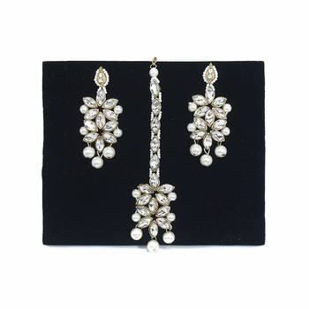 Traditional Pearl & Kundan Bridal Dulhan Jewellery Set For Women 5