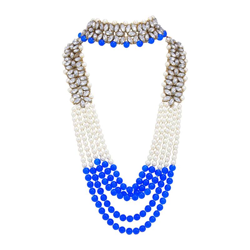 Traditional Pearl & Kundan Bridal Dulhan Jewellery Set For Women