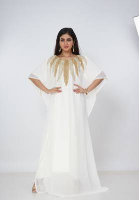 Dubai Kaftan Women Dress Long Gown Farasha Morocco Wear 4