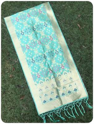 Pista banarasi silk woven Dupatta 1