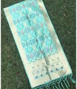 Pista banarasi silk woven Dupatta