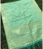 Pista Women Banarsi silk Dupatta