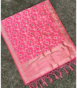 Pink Women's Art silk Dupatta