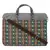 Neon Grey and Multicoloured Printed Polyester Laptop bag