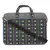 Neon Grey and Multicoloured Printed Polyester Laptop bag
