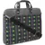 Neon Grey and Multicoloured Printed Polyester Laptop bag
