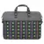 Neon Grey and Multicoloured Printed Polyester Laptop bag