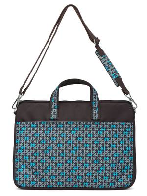 Minikins Brown and Multicoloured Printed Polyester Laptop bag 4