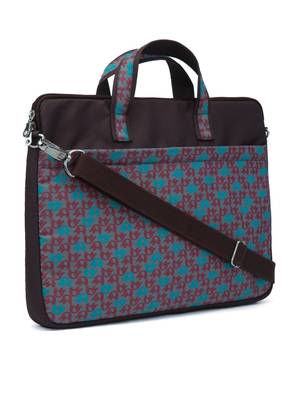 Minikins Brown and Multicoloured Printed Polyester Laptop bag 2