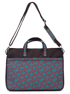 Minikins Brown and Multicoloured Printed Polyester Laptop bag 4