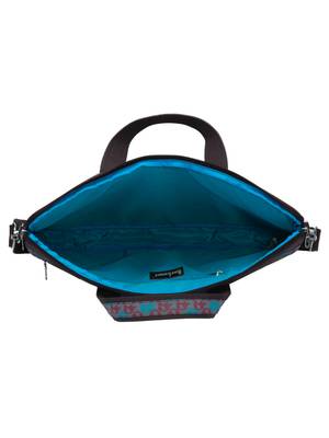 Minikins Brown and Multicoloured Printed Polyester Laptop bag 5